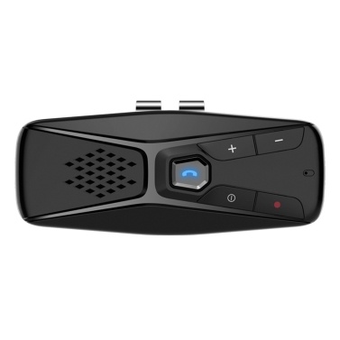In-Car Sun Visor Mounted Speakerphone with Back Clip BT Hands-free Car Kit with Microphone Speaker Clip-on Car Audio Receiver Wireless Music Adapter