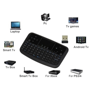 A36 Mini drahtlose Tastatur 2,4 GHz Air Mouse wiederaufladbare Touchpad-Tastatur für Android TV Box Smart TV PC PS3