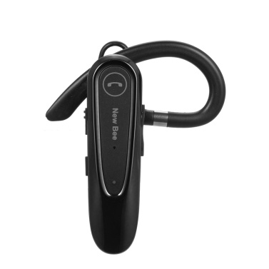 New Bee Business Headphones Single In-Ear Wireless BT5.0 Earphone Hands-Free with Dual Mic CVC8.0 Noise Cancelling 20 Hours Talk Time with Ear Hooks