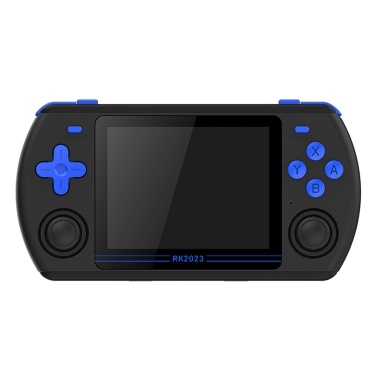 Powkiddy RK2023 Portable Handheld Game Console Open Source Game Player HD Video Output 3.5 Inch IPS Screen with Headphone Jack Single Player/Dual Player Gaming 16GB System Card & 64GB Game Storage Car