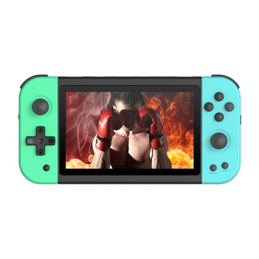 PowKiddy X51 Handheld Game Console Portable Game Player 5-inch IPS HD Screen Video Music Playback Support Search/Favorite 2 Gamepad Connection Game Save/Load HD Output Rechargeable 3000mAh Battery