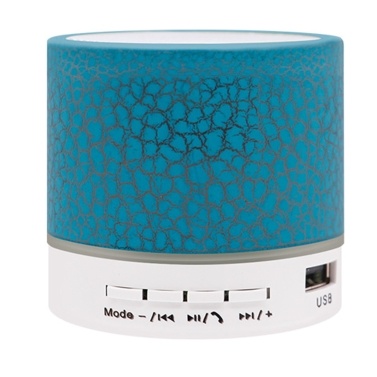 A9 Crack Pattern Mini Speaker Colorful Light Support U Disk TF Card AUX Port Wireless Portable Loudspeaker Box