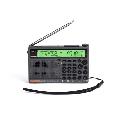 HanRongDa HRD-757 Multi-band Radio FM AM MW SW V.UHF AIR WB Portable Radio APP Control BT TF Music Player SOS Alarm Flashlight Alarm Clock