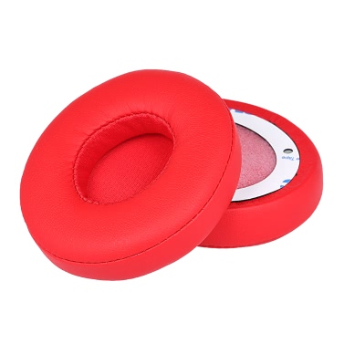 2Pcs Replacement Earpads Ear Pad Cushion for Beats Solo 2 / 3 On Ear Wireless Headphones Black