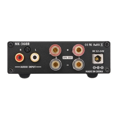 NIKKODO NK-368R Digital Audio Power Amplifier BT 4.0 Mini HiFi Audio Receiver Amp Dual Channel 50W + 50W with Power Adapter
