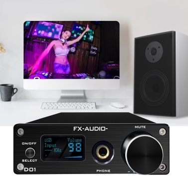 FX-AUDIO D01 DAC AMP BT 5.0 DAC Digital to Analog Converter Headphone Amplifier Audio Amplifier Optical/PC-USB/Coaxial