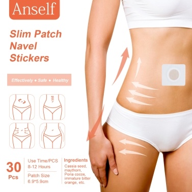 30Pcs Slim Patch Navel Sticker Anti-Obesity Fat Burning for Losing Weight Abdomen Slimming Patch Paste Belly Waist