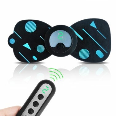 Portable Cordless Massage Patch Rechargeable Pain Relief Massager Electric Muscle Stimulation Patch 6 Modes 9 Intensity Levels for Back Shoulder Neck Leg Arm Relaxation