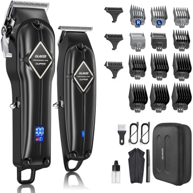 GLAKER Electric Hair Clippers for Men Cordless Hair Clippers and T-Blade Trimmer Kit