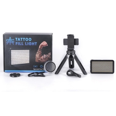 Tattoo Artwork Fill Light for Photos Tattoo Photography Anti Glare Kit Mobile Live Streaming Beauty Light Cold/Warm Light Brightness Dimmable