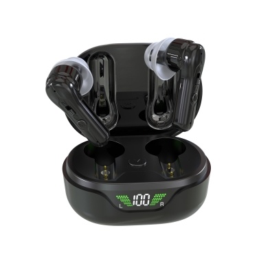 Elderly Hearing Aid with Anti-howling Rechargeable Sound Amplifier Binaural Headphone Shaped Intelligent Noise Reduction Adjustable Volume with Portable Charging Case