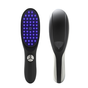 Electric Massage Comb Anti-Hair Loss Meridian Head Massager Light Therapy Hair Comb Red Light Blue Light Therapy Nourishing Deep Hair Follicle