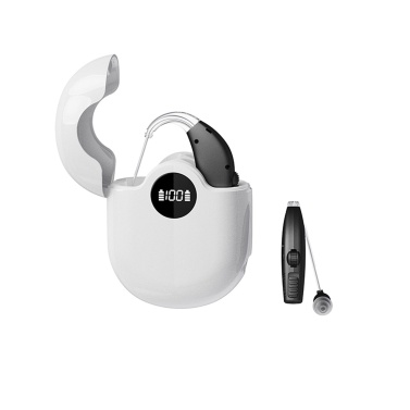 2 Packs Hearing Amplifier for Seniors Rechargeable Hearing Aids Personal Sound Amplifier Adults Hearing Assist Devices with Charging Base