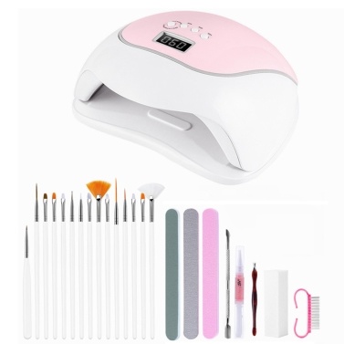 120W UV Nail Lamp LCD Display Time Settable Quick Drying for Nails Toes DIY Mainicure Tools Set