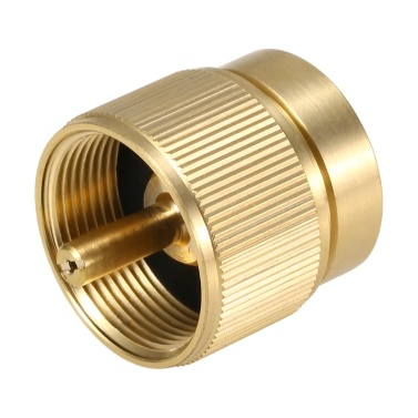 Lixada Propane Fuel Tank Adapter Lindal Valve Output Camping Stove Tank Convert MAPP Gas Tank Adapter 1 LB Cylinder Input