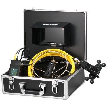 7 Inch 20m Pipe Inspection Double Camera System
