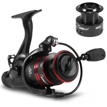 9+1 BB Smooth Fishing Reels Lightweight Spinning Fishing Reel with Spare Plastic Spool Fishing Tackle