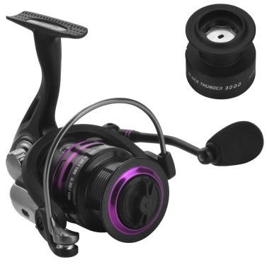 Carp Spinning Fishing Reel 1000/2000/3000 Series 5+1BB Ultralight Saltwater Fishing Reel with Free Spare Plastic Spool