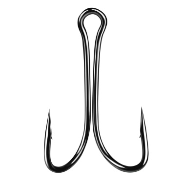 50 PCS Fishing Hook Long Shank Double Hook Fishing Double Hook Kit Frog Fishing Hook Double Hook for Saltwater Freshwater