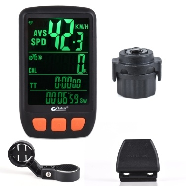 BOGEER 2.8in LCD Backlight Bicycle Cycling Computer Wireless Digital Bike Speedometer