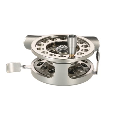 Fliegenfischen Reel rechtshändig Aluminiumlegierung Smooth Rock Ice Angelrollen Fliegenrollen Angelzubehör