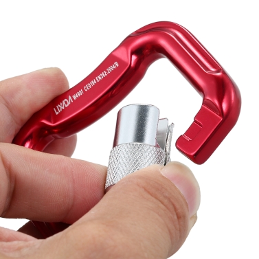 Lixada Outdoor Sicherheit Klettern Ausrüstung Master Haken 18KN Paragliding Gleitschirm Fallschirm Clip Locking Karabiner