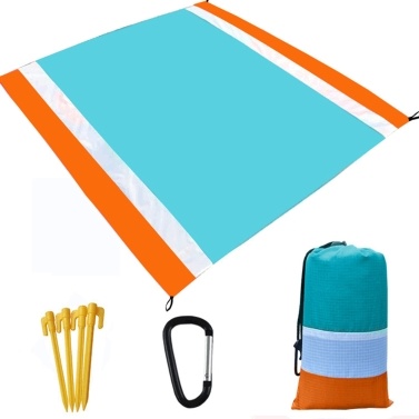 Ultralight Water Resistant Camping Mat with Storage Bag Sand Free Beach Mat Picnic Blanket Sandproof Beach Blanket