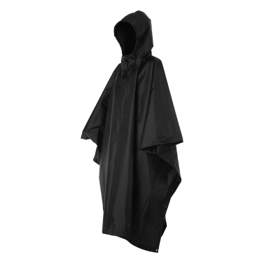 3-in-1 Waterproof Rain Poncho Lightweight Hooded Rain Coat Picnic Mat Blanket Sun Shelter
