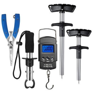 Handheld Digital Fish Scale Fish Gripper Fishing Pliers Hook Remover Combo Kit Fishing Tackle