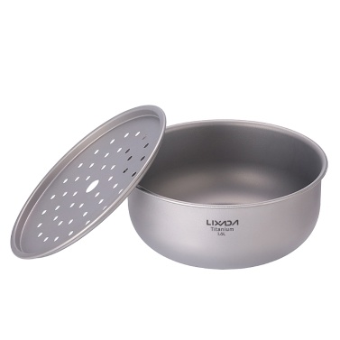 LIXADA 1.6L Titanium Tea Strainer Self-draining Bowl Fruit Drainage Plate