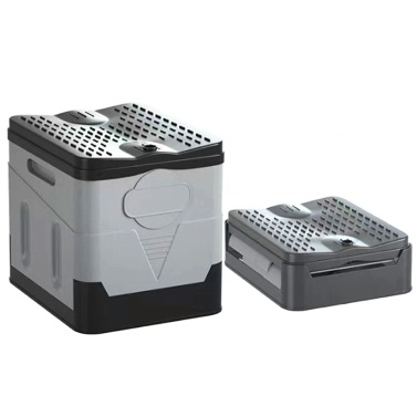 Portable Folding Toilet Outdoor Camping Potty with Lid for Camping Hiking Travel