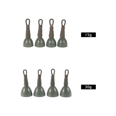 4pcs Back Leads Weight Fishing Line Secure Clips Tackle Accessory Wear Resistant Nano-coating Design