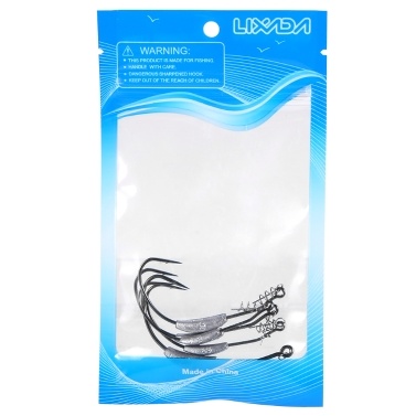 Lixada 5 PCS Angelhaken Stacheldraht Karpfen Angelhaken mit Sinker