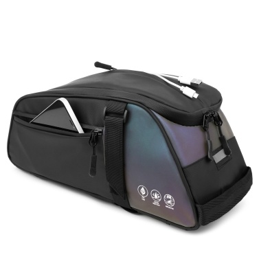 Bike Waterproof Rear Rack Bag Cycling Backpack Shoulder Bag