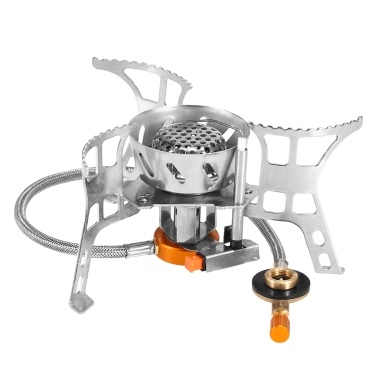 Portable Windproof Camping Gas Stove Outdoor Cooking Stove Foldable Split Burner