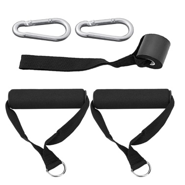 5pcs Exercise Set Workout Handles Door Anchor Carabiner Hooks for Exercise Resistance Bands Cable Machines