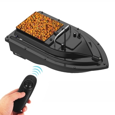 Wireless Remote Control Fishing Bait Boat Fishing Feeder Fish Finder Device 7.4v/12000mAh Battery 400-500M Remote Range 4.4lb Large Bait Container