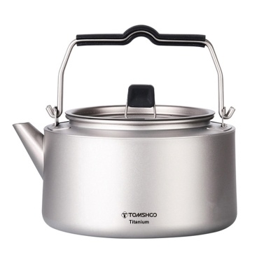 TOMSHOO 600ml / 1000ml Titanium Tea Pot Kettle Lightweight Camping Tea Kettle Coffee Pot