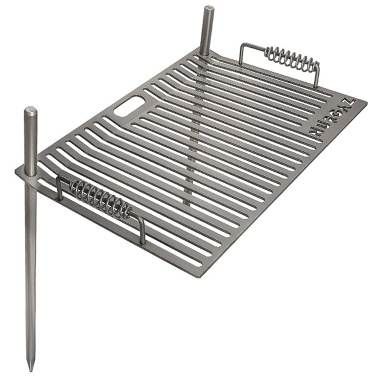 Campfire Grill Grate with Stake Portable Outdoor Folding BBQ Grilling Grate for Camping Hiking Backpacking Barbecue