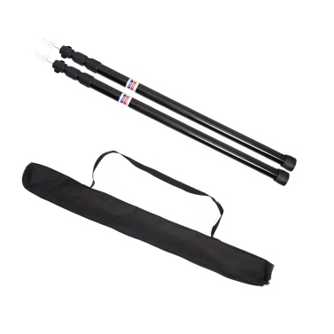 2pcs Thicken Aluminum Alloy Tent Pole Adjustable Tent Support Rods ...