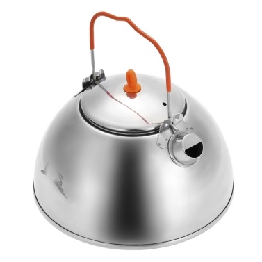 1.1L Outdoor Camping Hiking Water Kettle Teapot Coffee Pot Portable Compact Ultralight Tea Pot Kettle with Tea Filter