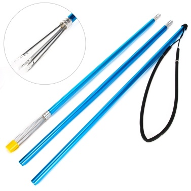 3-Piece Fishing Harpoon Aluminum Alloy Fishing Gaff Hook