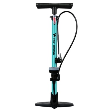 Bicycle Floor Pump 140PSI Bike Air Pump Presta & Schrader Valves Tire Tube Inflator with Multifunction Ball Needle Bike Tire Pump Cycling Air Inflator