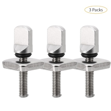 2PCS / 3PCS Tool-free Edelstahl Longboard Fin Schrauben und Platte Kein Werkzeug Surfbrett Schrauben