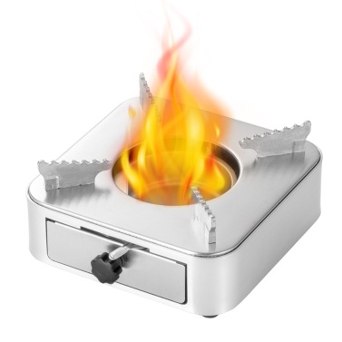 Alcohol Stove Spirit Burner with Push-pull Drawer for Outdoor BBQ Backpacking Camping Hiking