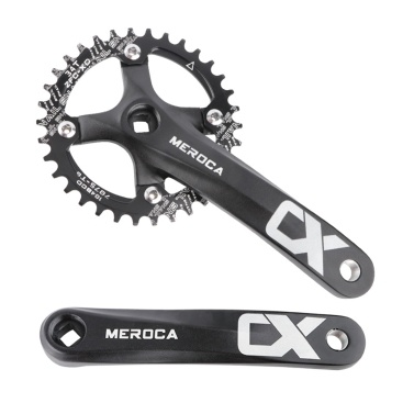 Mountain Bike Right Left Square Crank Arms with Bolts 170MM 104 BCD Aluminum Alloy  MTB Bicycle Crankset for 8/9/10/11 Speed