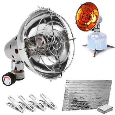 Portable Gas Heater with Warmer Blanket and 4 Clips