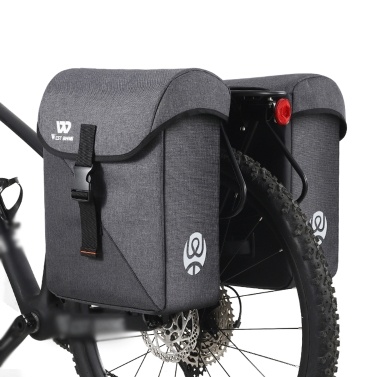 WEST BIKING 35L Large Capacity Bike Double Bag Rear Seats Bicycle Luggage Carriers Bags Utility Riding Accessory Trunk Bag