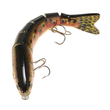 Lixada 13cm / 19g Lifelike 6 Jointed Sektionen Forelle Swimbait Angeln Köder Harte Köder Fisch Haken Angeln Tackle