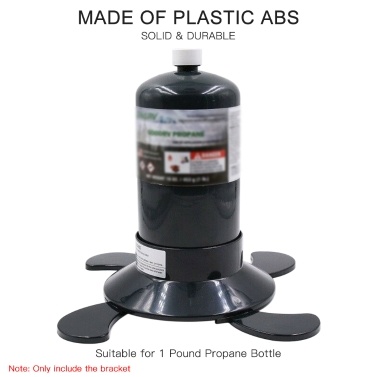 Gas Carteridge Plastic Base Bracket Gas Bottle Fixed Support Propane Cylinder Base Replacement for Camping